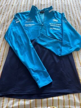 Umbro Bright Blue Williams F1 Racing Jacket with White Logos
